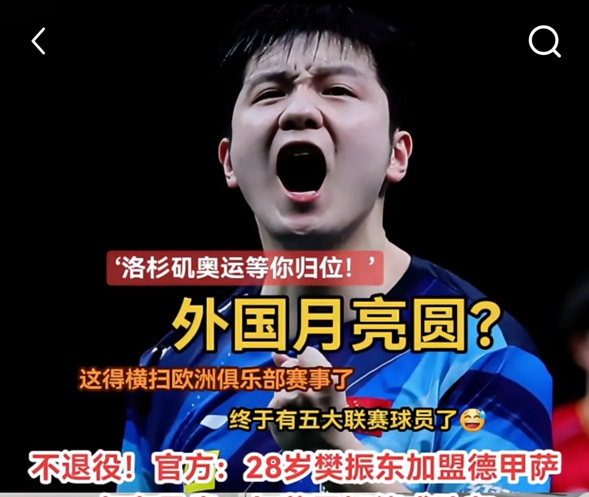 德国队力克英格兰队，樊振东点燃赛场